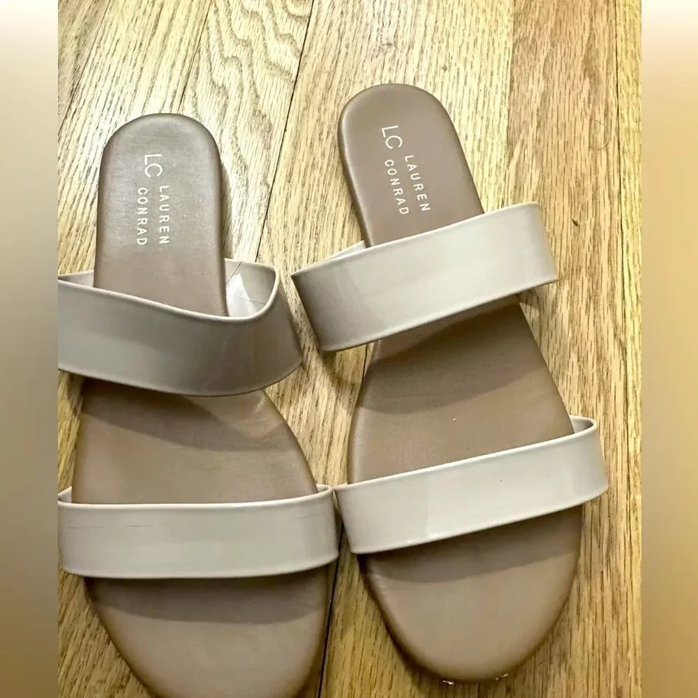 LC Lauren Conrad Flat Slip on Sandals - Picture 2 of 3